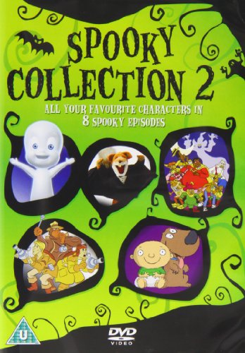 DVD cover for "Spooky Collection 2" with cartoon characters on lime green background.