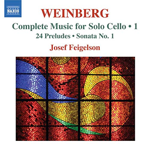 CD cover for Weinberg’s solo cello works performed by Josef Feigelson.