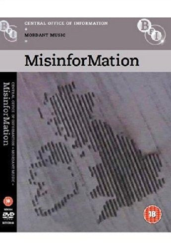 DVD cover for "Misinformation" with abstract, distorted image and text.