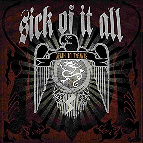 Vinyl record cover for Sick Of It All’s “Death To Tyrants” album.