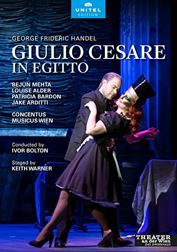 DVD cover for Handel’s “Giulio Cesare in Egitto” opera performance.