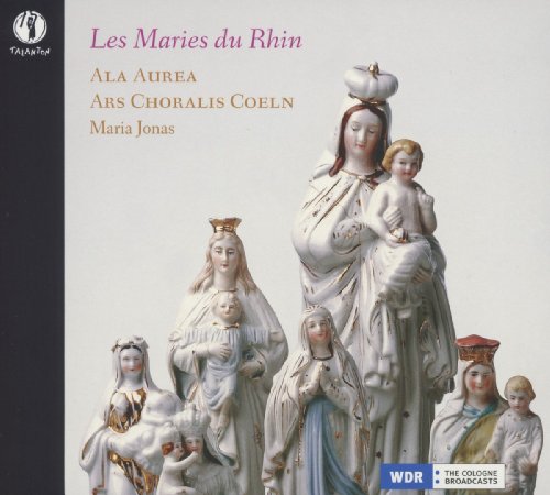 CD cover with medieval statues of Mary and children, titled "Les Maries du Rhin".