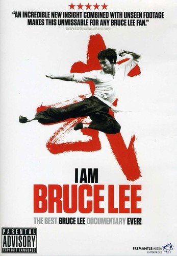 DVD cover for “I Am Bruce Lee” featuring a dynamic pose of Bruce Lee.