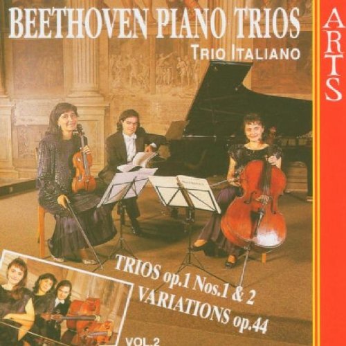 CD cover featuring three musicians playing piano, violin, and cello together.