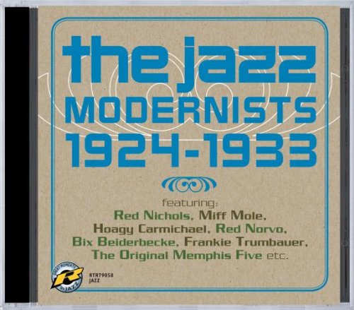 "CD cover with blue text on beige background, featuring jazz musicians' names."