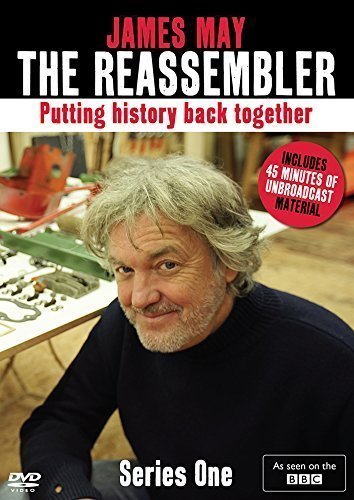 DVD cover featuring James May with machinery parts in the background.
