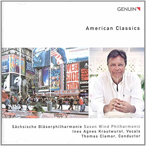 CD cover: Times Square image with portrait of conductor Thomas Clamor.