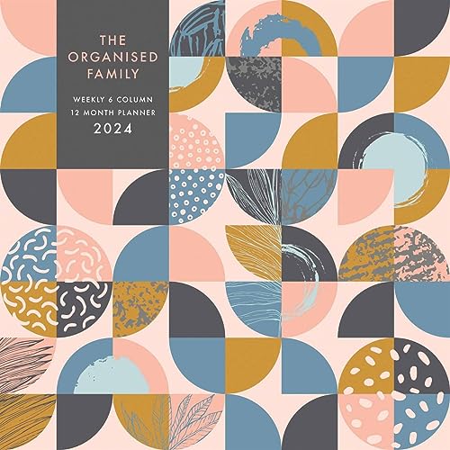 Organised Family (Geometric) Wall Planner 2024