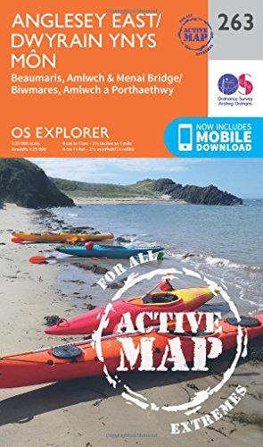 OS Explorer Map Active (263) Anglesey East (OS Explorer Active Map)