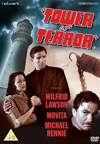 DVD cover for "Tower of Terror" with actors and lighthouse imagery.