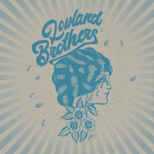 CD cover for Lowland Brothers featuring a blue illustrated portrait.