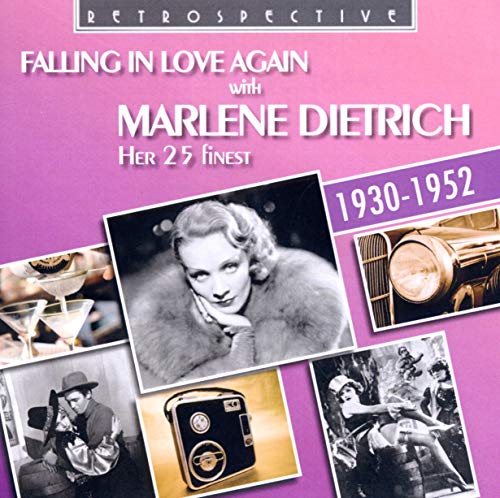 CD cover for Marlene Dietrich’s “Falling in Love Again” compilation album.