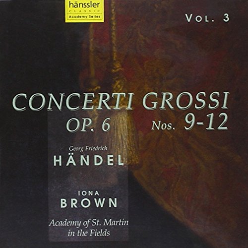 CD cover for Handel’s Concerti Grossi, Op.6 Nos. 9-12, featuring painterly artwork.