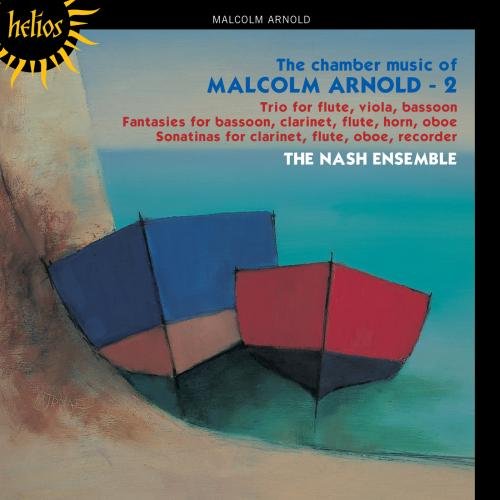 The image is a CD cover with abstract art and text. Alt text: Abstract CD cover with blue, red, and green geometric shapes.