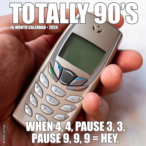 Totally 90s 2024 12 X 12 Wall Calendar