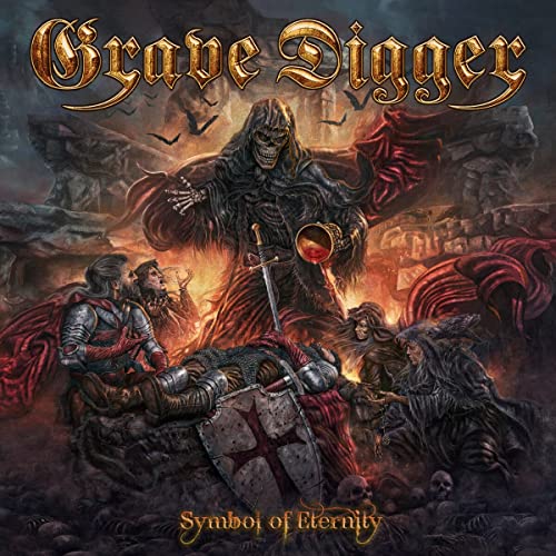 CD cover: skeletal figure with sword, surrounded by ruins and fallen knights.