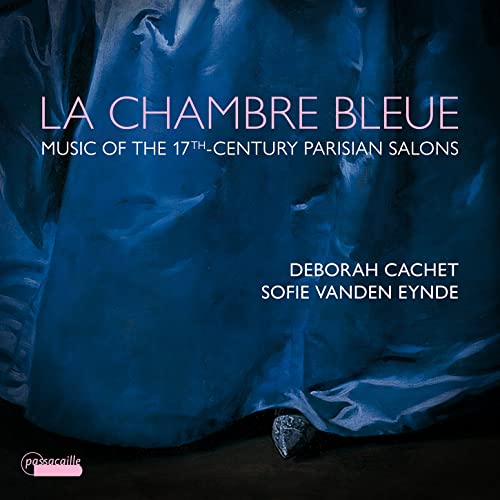 CD cover for “La Chambre Bleue” featuring blue fabric and text.