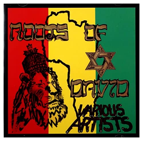 CD cover with Rastafarian colors, a map of Africa, and a Star of David.