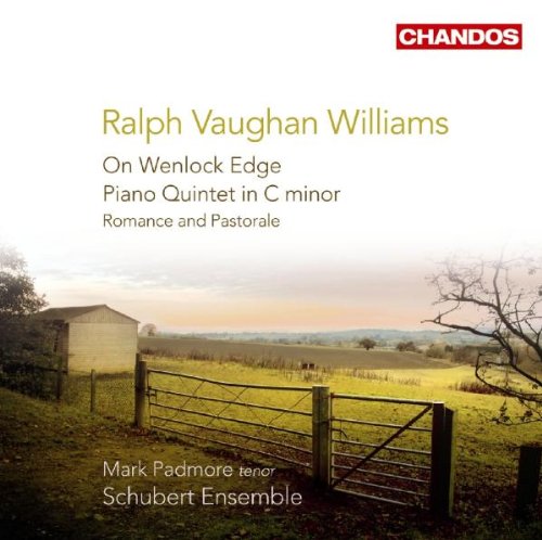 "CD cover featuring a serene rural landscape with a gate and shed."
