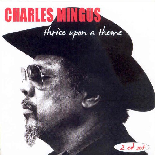 "CD cover featuring a black and white profile of Charles Mingus wearing a hat."