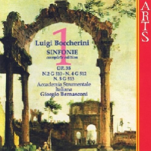 CD case with orange cover featuring portrait of Luigi Boccherini and text.