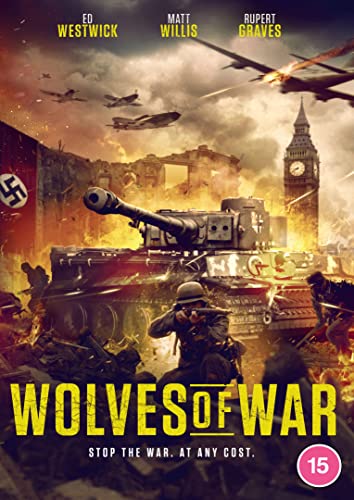 World War II battle scene with tanks, planes, and Big Ben in background.