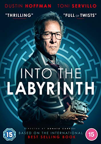 DVD cover for Into the Labyrinth featuring a portrait of actor Dustin Hoffman.