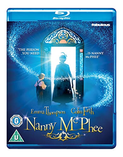 Nanny Mcphee Blu-ray cover featuring Emma Thompson and a doorway scene.