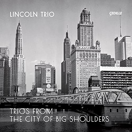 CD cover featuring a black and white cityscape of Chicago buildings.