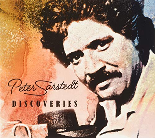 Album cover with Peter Sarstedt's portrait and "Discoveries" title in orange-toned background.