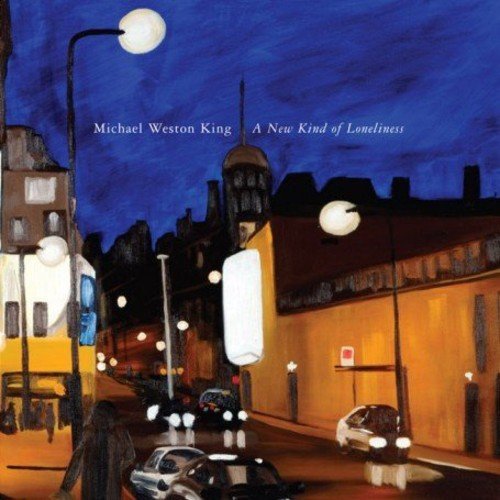 CD cover: painted city street at night under a full moon.