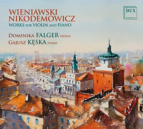 CD cover featuring a watercolor painting of a European townscape.