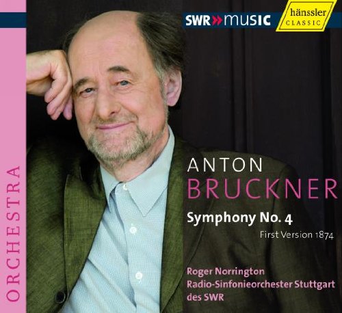 CD cover featuring a man, with text "Anton Bruckner Symphony No. 4".