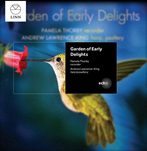 Compact disc cover featuring a hummingbird drinking from a red flower against a blue background.