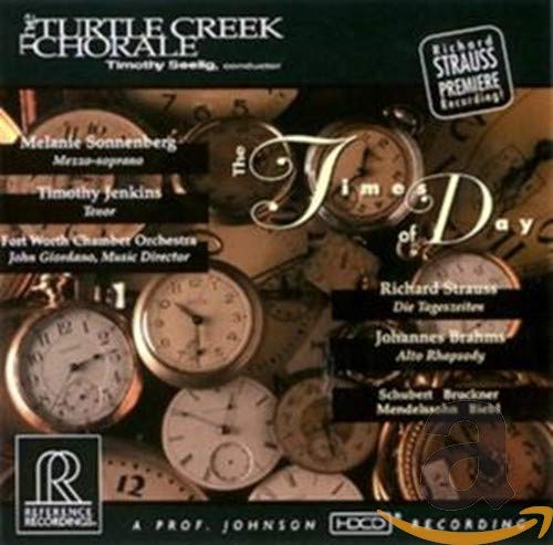 CD cover featuring multiple antique clocks and the title "The Times of Day".