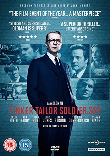 DVD cover for "Tinker Tailor Soldier Spy" featuring Gary Oldman.