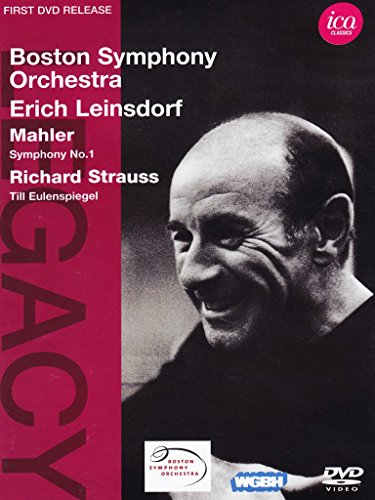 DVD cover featuring portrait of conductor Erich Leinsdorf, Mahler & Strauss.