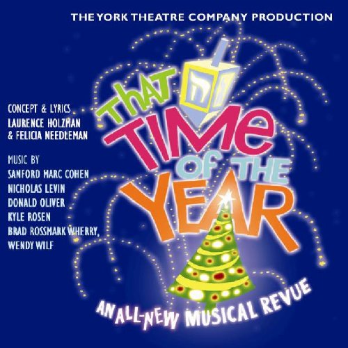 "Album cover for 'That Time of the Year' musical, featuring a decorated Christmas tree."