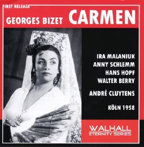 CD cover for Georges Bizet’s “Carmen” featuring Ira Malaniuk, 1958.