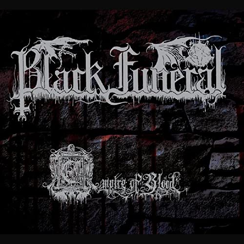 Black Funeral album cover: ornate, dark lettering on a textured, red-black background.