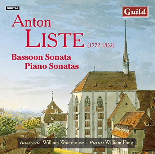 CD cover for Anton Liste’s music, featuring a painted church scene.