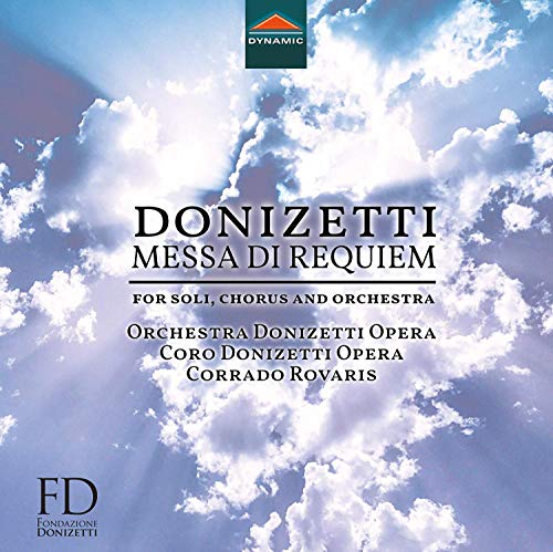 A classical music CD cover featuring a cloudy sky background with black text and logos.