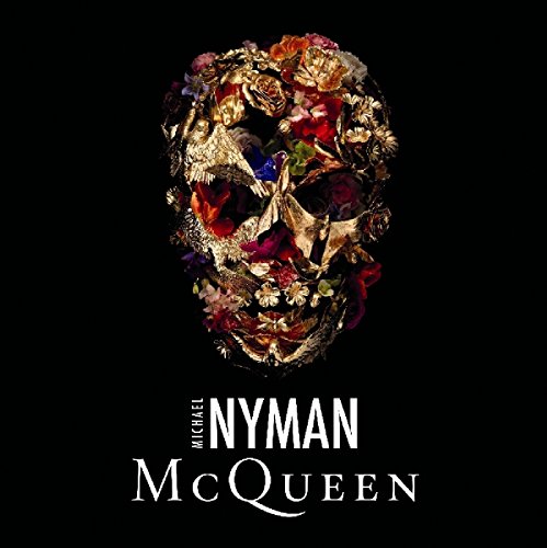 Skull covered in flowers and insects, with "Nyman McQueen" text below.