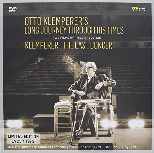 DVD cover featuring a black-and-white image of Otto Klemperer sitting on stage.