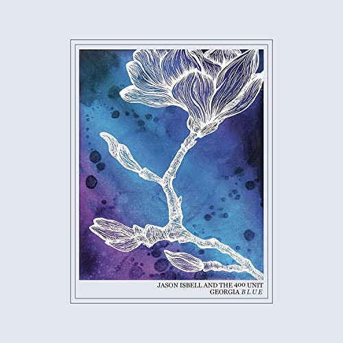 CD cover: white magnolia branch on blue and purple watercolor background.