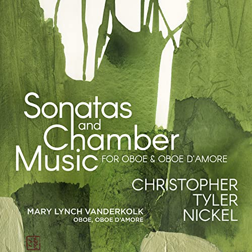 CD cover with green watercolor background and text: "Sonatas and Chamber Music".