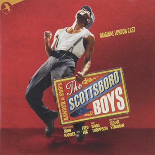 CD cover for "The Scottsboro Boys" musical, featuring a dancer and sign.