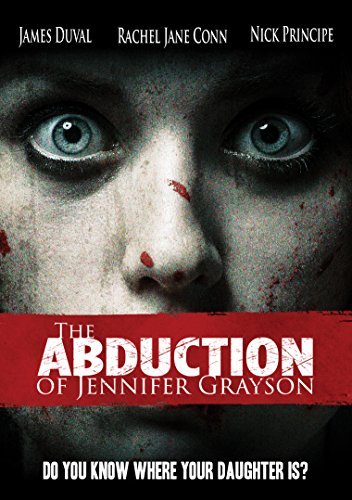 DVD cover for "The Abduction of Jennifer Grayson" featuring distressed eyes.