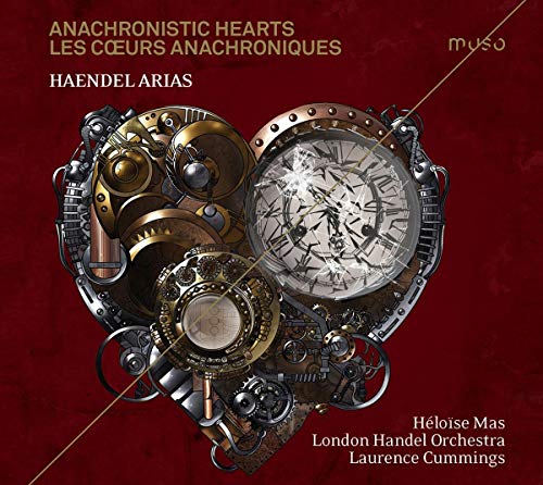 CD cover: steampunk heart with gears, text “Anachronistic Hearts”, and orchestra details.