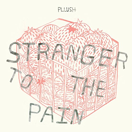 Album cover for Pllush’s “Stranger To The Pain” featuring illustrated oranges.